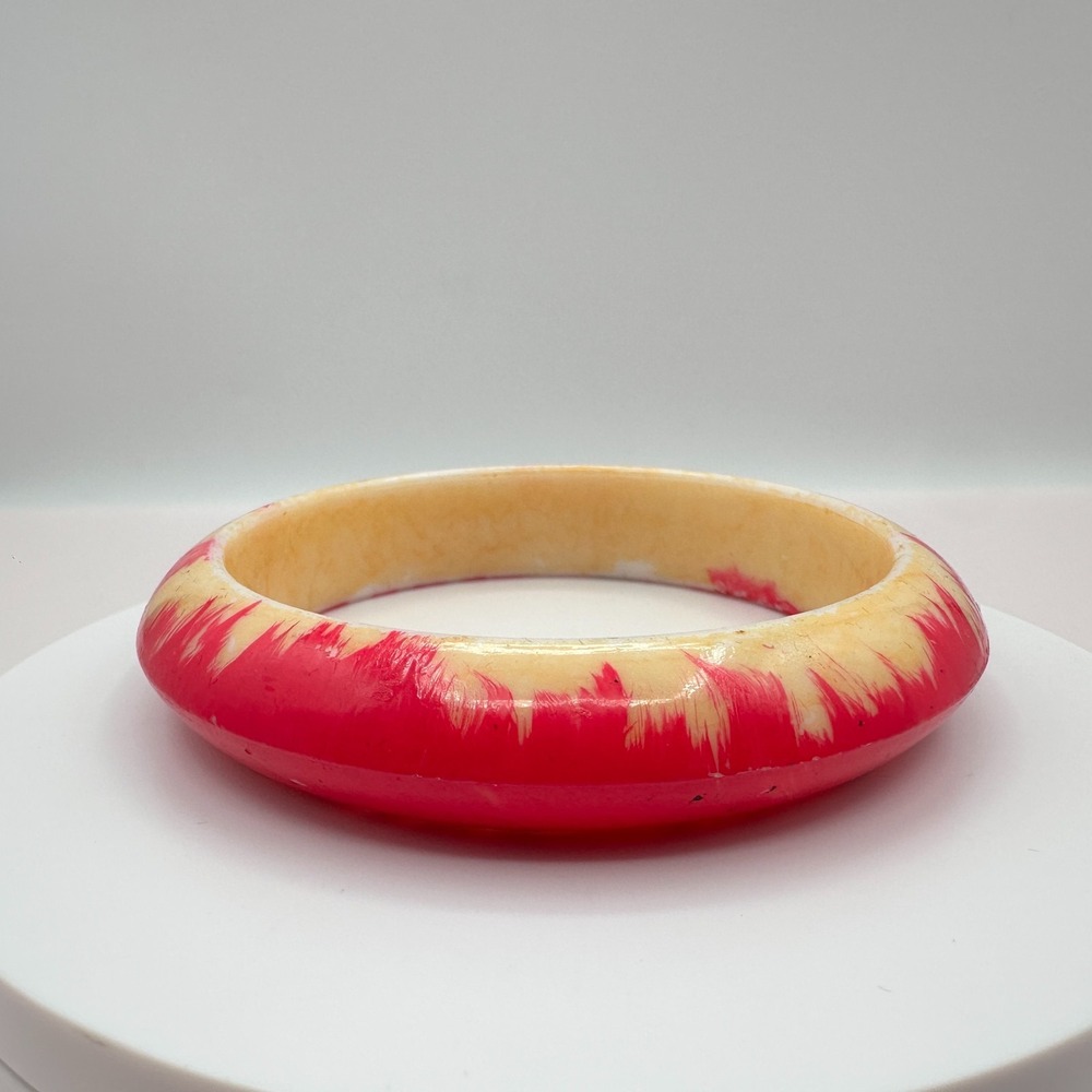 Vintage 90s Chunky Resin Bracelet Boho Retro Women's Classic Fashion Jewelry